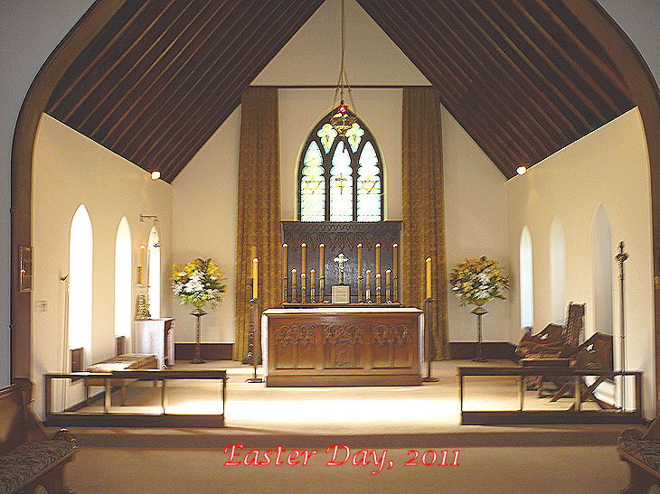 Saint Peter’s ready for the Solemn Eucharist on Easter Day 2011